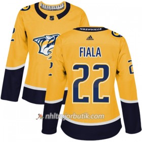 Dame Ishockey Nashville Predators Tröja Kevin Fiala 22 Adidas 2017-2018 Guld Authentic
